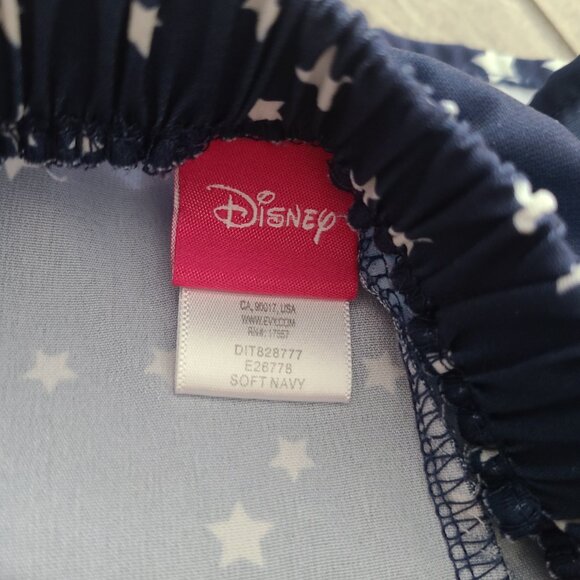 🏷 3/$15 or 5/$20 Disney toddler girls shorts navy blue w/white stars size 5T - Picture 6 of 7